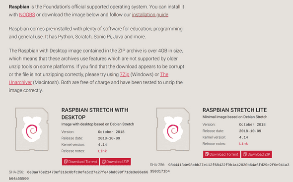 Raspbian Download