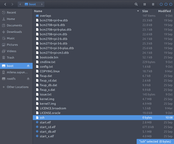boot create ssh