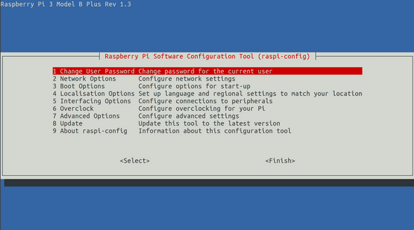 raspberry change password